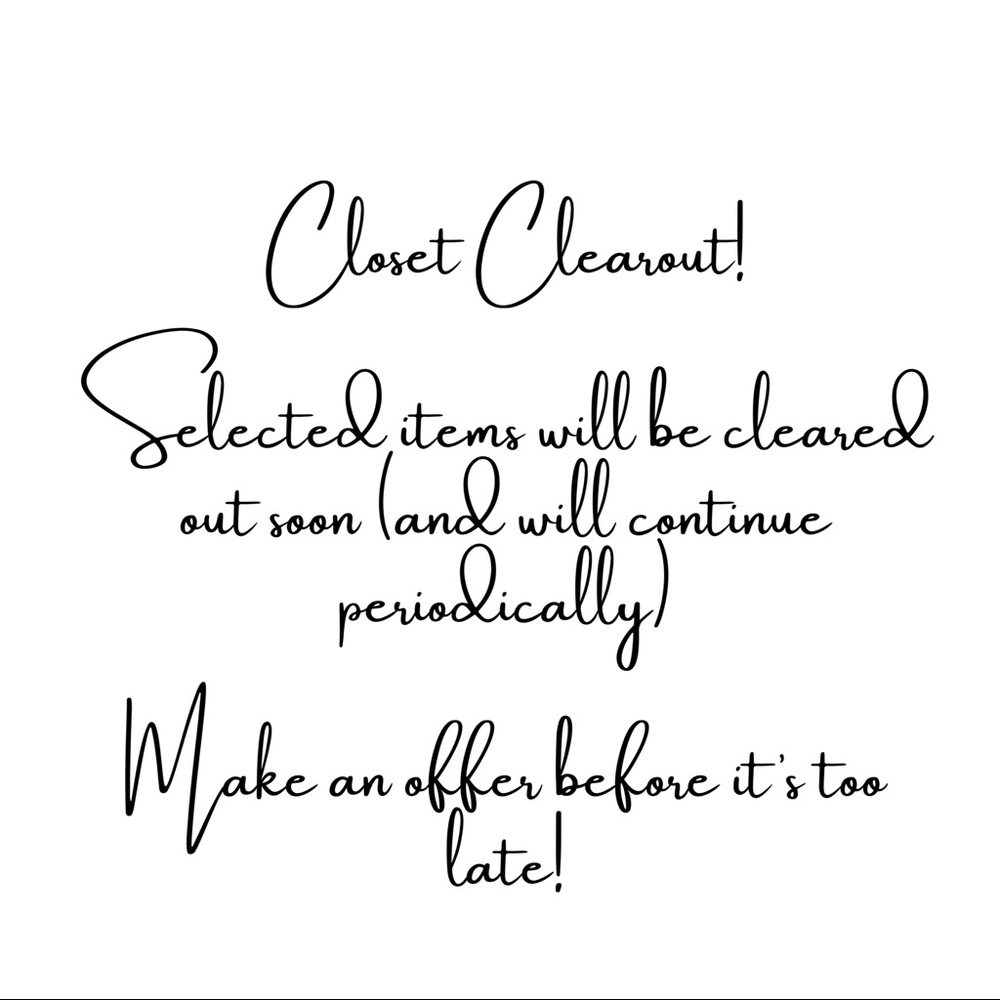 Closet Clearout